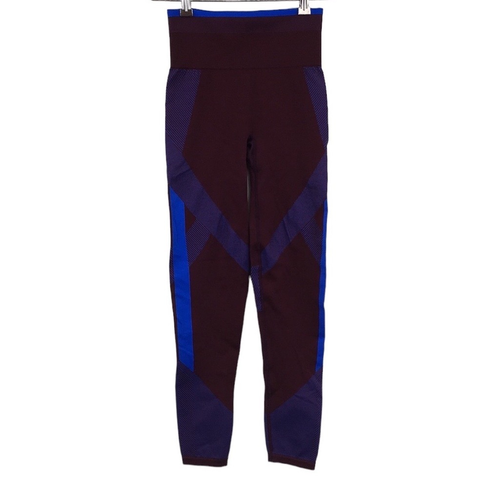 Pink Victoria's Secrets Leggings Womens Small Burgundy Blue Cool‎ And Comfy